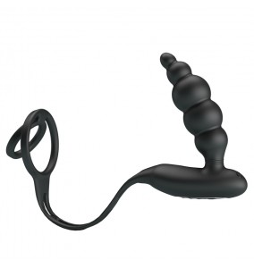 PRETTY LOVE Male P-Spot Prostate Massager Anal Vibration (Chargeable - Black)